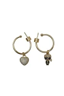 Cercei k/ikonik pave heart earrings Karl Lagerfeld 	auriu	