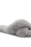 de piele obuwie domowe Mayberry | z dodatkiem wełny EMU Australia 	cenușiu	