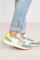 De piele sneakers Philippe Model 	verde	