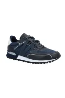 Sneakers Parkour-L_Runn_txmx cu adaos de piele BOSS BLACK 	bluemarin	