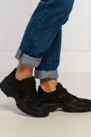Sneakers cu adaos de piele Kenzo 	negru	
