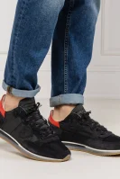 Sneakers Tropez | z dodatkiem skóry Philippe Model 	negru	