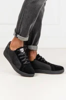 sneakers | z dodatkiem skóry Emporio Armani 	negru	