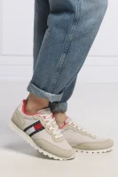 Sneakers cu adaos de piele Tommy Jeans 	bej	