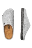 Papuci de casă Zermatt Standard WZ cu adaos de piele Birkenstock 	gri	