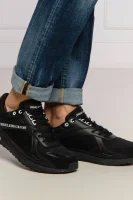 Sneakers cu adaos de piele Versace Jeans Couture 	negru	