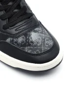 Sneakers PESARO cu adaos de piele Guess 	negru	