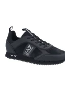 Sneakers cu adaos de piele EA7 	negru	