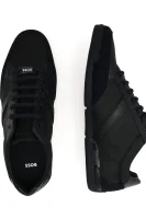 Sneakers Saturn cu adaos de piele BOSS BLACK 	bluemarin	