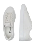 De piele sneakers B-COURT Balmain 	alb	