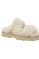 De lână papuci de casă wobbegong cu adaos de piele EMU Australia 	alb	