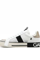 De piele sneakers Dolce & Gabbana 	alb	