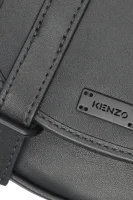 De piele borsetă / geantă poștaș Kenzo 	negru	