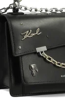 De piele geantă pe umăr Karl Seven Pins Karl Lagerfeld 	negru	