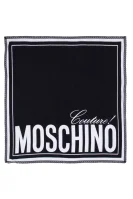 De mătase eșarfă Moschino 	negru	