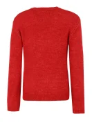 pulover | Regular Fit | z dodatkiem wełny Guess 	roșu	