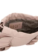 De piele geantă tip sac Red Valentino 	roz pudră	