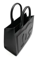 De piele cufăr DG Logo Bag Dolce & Gabbana 	negru	