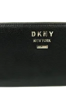 de piele portofel HERMINE DKNY 	negru	