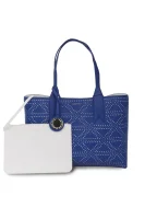 geantă shopper + borsetă Emporio Armani 	albastru	