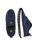 Sneakers Titanium cu adaos de piele BOSS BLACK 	bluemarin	