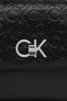 Geantă pe umăr RE-LOCK EW CONV CROSSBODY-EMB MN Calvin Klein 	negru	