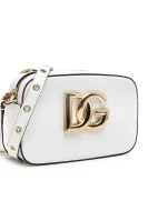 De piele geantă poștaș 3.5 Dolce & Gabbana 	alb	