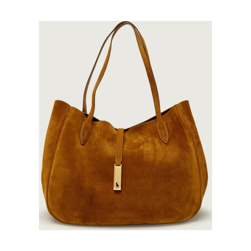 POLO RALPH LAUREN Geantă shopper | piele întoarsă