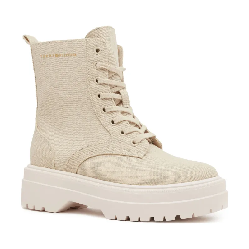 Tommy Hilfiger Botine FEMININE ESSENTIAL C, ACI cu adaos de piele