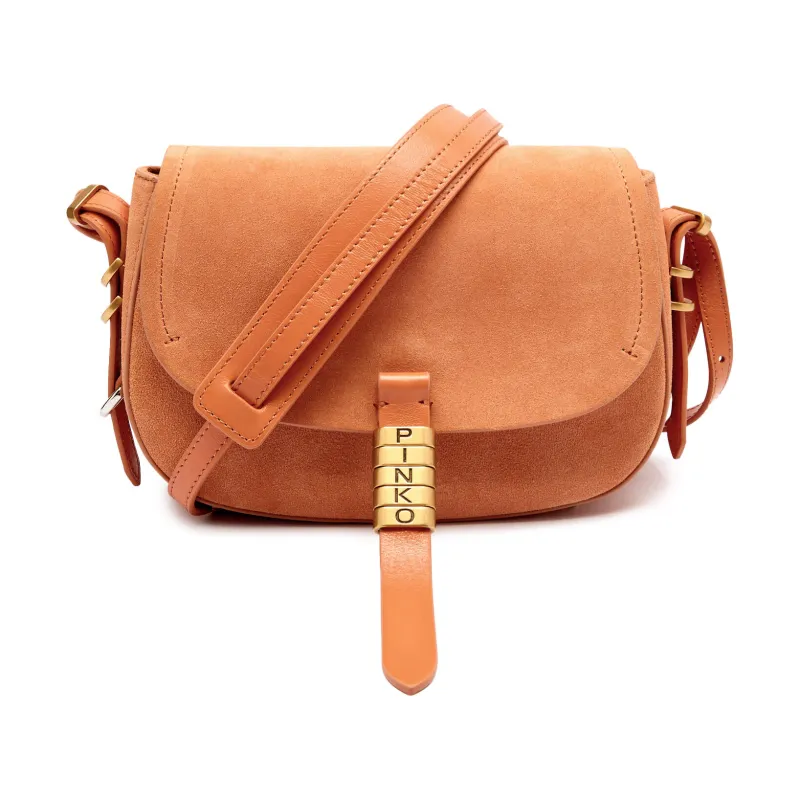 Pinko De piele geantă poștaș SADDLE MINI