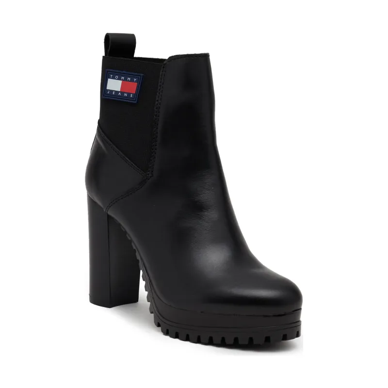 Tommy Jeans Botine NEW ESS HIGH HEEL