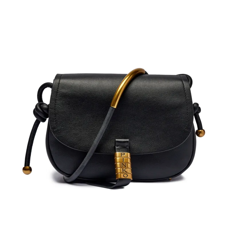 Pinko De piele geantă poștaș SADDLE MINI