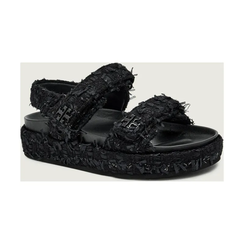 TORY BURCH De lână sandale KIRA cu adaos de piele