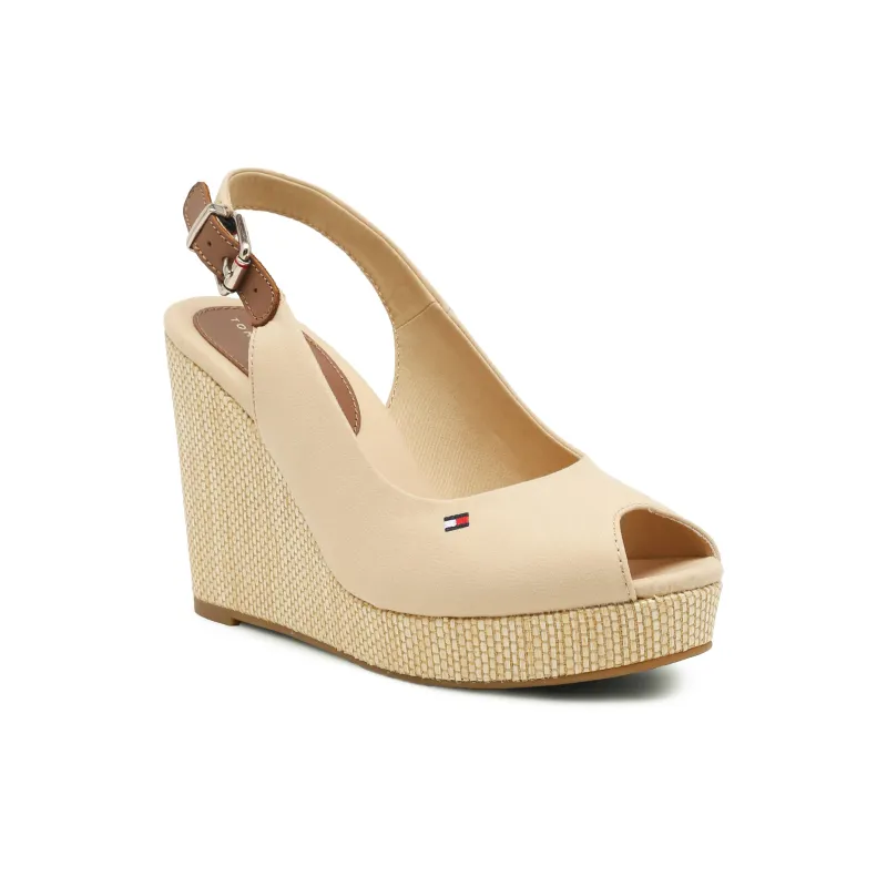 Tommy Hilfiger Sandale ICONIC ELENA cu adaos de piele