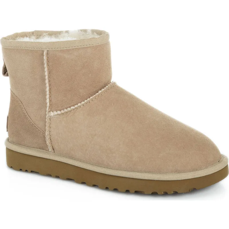 UGG De piele bocanci Classic Mini II cu adaos de lână