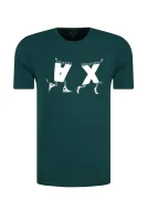 tricou | Regular Fit Armani Exchange 	verde	
