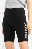 pantaloni scurți biker rhinestone | slim fit DKNY Sport 	negru	