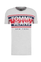 tricou CUT OUT STRIPE | Regular Fit Tommy Jeans 	gri	