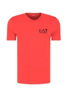 tricou | Slim Fit EA7 	roșu	