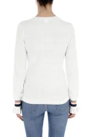 pulover Waketta | Slim Fit | z dodatkiem jedwabiu BOSS ORANGE 	crem	