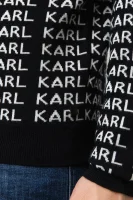 de lână pulover | Regular Fit Karl Lagerfeld 	negru	