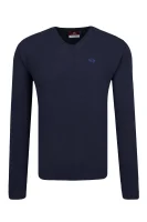 pulover | Regular Fit | z dodatkiem wełny La Martina 	bluemarin	