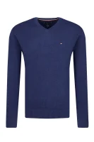 pulover Pima | Regular Fit | z dodatkiem kaszmiru Tommy Hilfiger 	bluemarin	