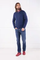 pulover Pima | Regular Fit | z dodatkiem kaszmiru Tommy Hilfiger 	bluemarin	