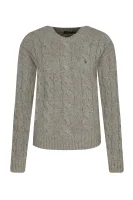 De lână pulover | Regular Fit cu adaos de cașmir POLO RALPH LAUREN 	gri	