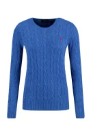 de lână pulover julianna | Regular Fit POLO RALPH LAUREN 	albastru	