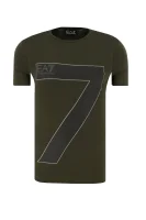 tricou | Regular Fit EA7 	măsliniu	