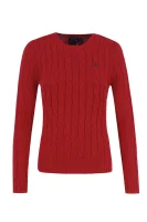 pulover | Slim Fit POLO RALPH LAUREN 	roșu	