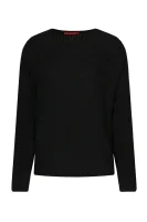 De lână pulover CESENA | Loose fit MAX&Co. 	negru	
