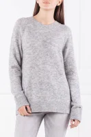 pulover | Loose fit | z dodatkiem wełny Tommy Hilfiger 	cenușiu	